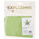 Шар 3D (26''/66 см) Звезда, Составная, Светло-зеленый, Сатин, 1 шт. в уп., 24826