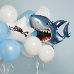 Шар (35''/89 см) Фигура, Зубастая акула, 1 шт. в уп., 25463-P