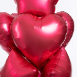 Шар (18''/46 см) Сердце, Красный, Сатин, 1 шт., 27593