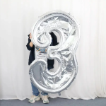 Шар (65''/165 см) Цифра, 3 Каркасная, 1 шт. в уп., 131373