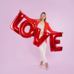 Набор шаров-букв (32''/81 см) LOVE, Красный, 1 шт. в уп., 195121