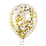 Конфетти фольга Сердце, Золото, Металлик, 1,5 см, 50 г., 6015256