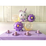 Шар (21''/53 см) Цветок, Георгина, Сиреневый, 1 шт., 19832