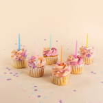 Свечи Яркие спирали, Ассорти, 0,7*8 см, 12 шт., 639249