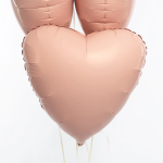 Шар (19''/48 см) Сердце, Мистик, Румяна, Сатин, 1 шт., 222131