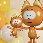 Шар (41''/104 см) Фигура, Котенок Котэ, 1 шт. в уп., 20132