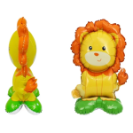 Шар 3D (18''/46 см) Фигура на подставке, Лев, 1 шт. в уп., 23464