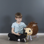 Шар 3D (24''/61 см) Ходячая Фигура, Ежик, 1 шт., 23273