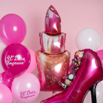 Шар (46''/117 см) Фигура, Губная помада, Розовый, 1 шт. в уп., 15582P