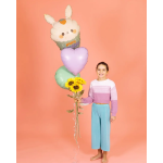 Шар (18''/46 см) Сердце, Светло-сиреневый, Макарунс, 1 шт., 180M02L