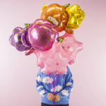 Шар (22''/56 см) Цветок, Сакура, Нежно-розовый, 1 шт., 23237