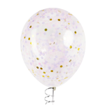 Конфетти купаж, Круг, фольга и тишью, Нежный микс, Металлик, 1 см, 50 г., 6015219