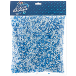 Шарики пенопласт, Цветной микс, Голубой/Синий, 2-4 мм, 10 гр., 6231115