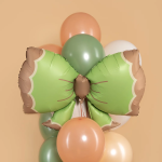 Шар (37''/94 см) Фигура, Бант, Мятный, Сатин, 1 шт. в уп., 26325P