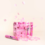 Пневмохлопушка (12/30 см), Лепестки роз, Розовый, 1 шт., 823194