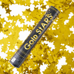 Пневмохлопушка (12/30 см), Звезды фольга, Золото, 1 шт., 823130