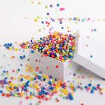 Шарики пенопласт, Ассорти, 6-8 мм, 10 гр., 521321