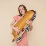 Шар 3D (33''/84 см) Фигура, Капибара, Сатин, 1 шт. в уп., 26689