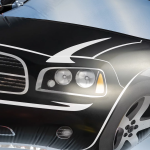 Шар (28''/71 см) Фигура, Полицейская машина, Черный, 1 шт., 245K