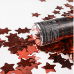 Пневмохлопушка (12/30 см), Звезды фольга, Красный, 1 шт., 823128