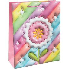 Пакет подарочный, 210гр, Красочный цветок, Дизайн №2, 41*31*12 см, 1 шт., 503680