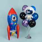 Шар (33''/84 см) Фигура, Космонавт, 1 шт. в уп., 15468P