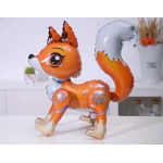 Шар (21''/53 см) Фигура 3D, Лиса, Оранжевый, 1 шт. в уп., 19572