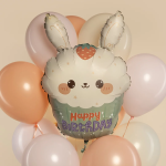 Шар (24''/61 см) Фигура, Кексик с зайчиком, 1 шт. в уп., G72225-P