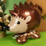 Шар 3D (18''/46 см) Фигура на подставке, Лесной Ежик, 1 шт. в уп., 23847