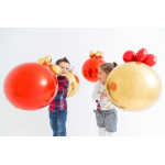 Шар 3D (18''/46 см) Сфера, Яркое золото, 1 шт., 74112G5