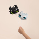 Шар с клапаном (8''/20 см) Мини-фигура, Любимый Дракон, Черный, 5 шт. в уп. (цв.этик.), 27117S5