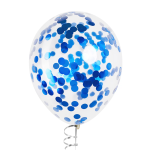 Конфетти фольга Круг, Королевский синий, Хром, 2 см, 50 г., 6015437