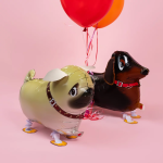 Шар 3D (23''/58 см) Ходячая Фигура, Мопс, 1 шт., R369