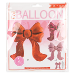 Шар (68''/173 см) Фигура, Бант, Розовый, 1 шт. в уп., 27146