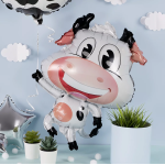 Шар (24''/61 см) Фигура, Веселая корова (надув воздухом), 1 шт., 23750