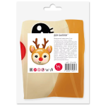 Шар с клапаном (14''/36 см) Мини-фигура, Голова, Маленький Олень, 5 шт. в уп., 23141P5