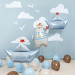 Шар (32''/81 см) Фигура, Бумажный кораблик, 1 шт. в уп., 26478