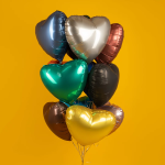 Шар (18''/46 см) Сердце, Грибной, Сатин, 1 шт., 201500SMU