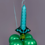 Шар (24''/61 см) Фигура, Пиксели, Меч (надув воздухом), 1 шт. в уп., 26161P