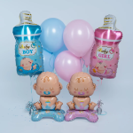 Шар 3D (25''/64 см) Фигура на подставке, Малыш Мальчик, 1 шт. в уп., 24895