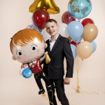 Шар (42''/107 см) Фигура, Школьник, Ученик Мальчик, 1 шт. в уп., 26470