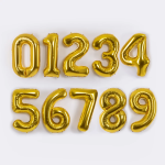 Шар (40''/102 см) Цифра, 8, Золото, Металлик, 1 шт. в уп., 26488