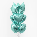 Шар (18''/46 см) Сердце, Тиффани, 1 шт., 201500TU