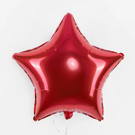 Шар (32''/81 см) Звезда, Красный, 1 шт., 306500R