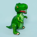 Шар (28''/71 см) Фигура 3D, Динозавр Тираннозавр, Зеленый, 1 шт. в уп., 26073