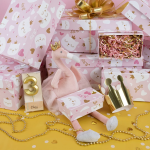 Свеча Цифра, 3 Грани, Золото, Металлик, 4,2*6 + 4,5 см, 1 шт. с держат., 803163