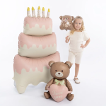 Шар с клапаном (15''/38 см) Мини-фигура, Мама медведица, 1 шт., 25110