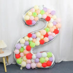 Шар (65''/165 см) Цифра, 2 Каркасная, 1 шт. в уп., 131372