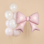 Шар (39''/99 см) Фигура, Бант, Зефирный, 1 шт. в уп., 944057