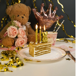 Свечи Роскошная серия, Золото, Металлик, 0,7*7 + 2,5 см, 6 шт. с держат., 802944